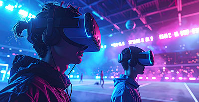 VR sports games: Immersive sports simulation.